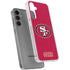 NFL San Francisco 49ers Distressed Galaxy S24 Plus Clear Case