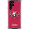 NFL San Francisco 49ers Distressed Galaxy S24 Ultra Clear Case