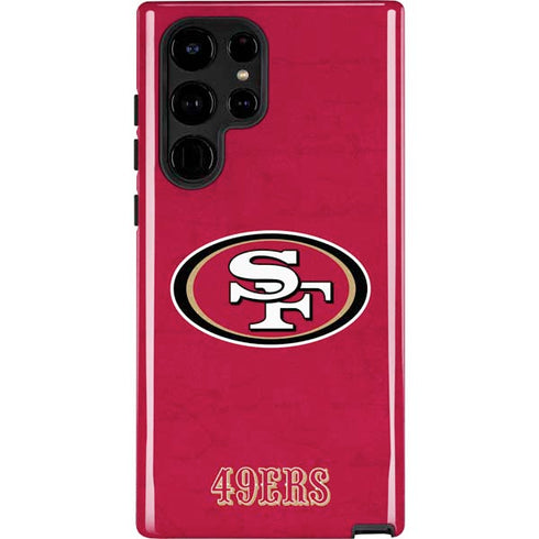 NFL San Francisco 49ers Distressed Galaxy S24 Ultra Impact Case