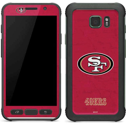 NFL San Francisco 49ers Distressed Galaxy S7 Active Skin