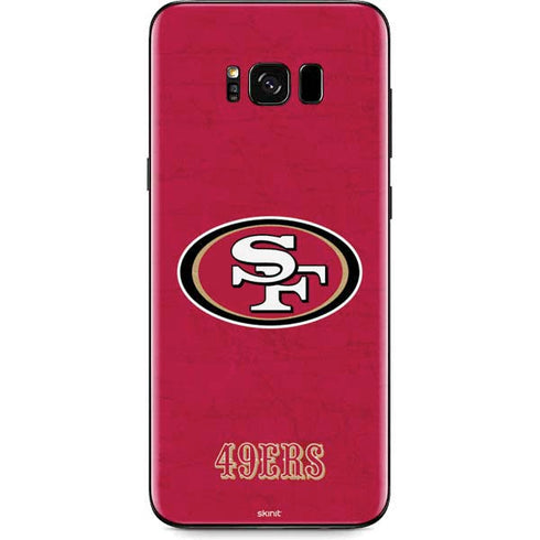 NFL San Francisco 49ers Distressed Galaxy S8 Skin