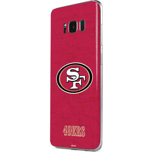 NFL San Francisco 49ers Distressed Galaxy S8 Skin