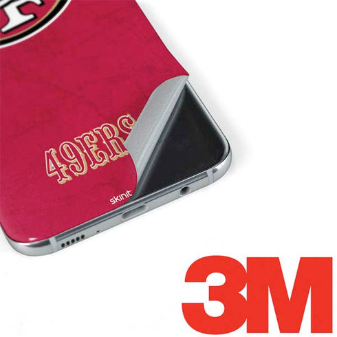NFL San Francisco 49ers Distressed Galaxy S8 Skin