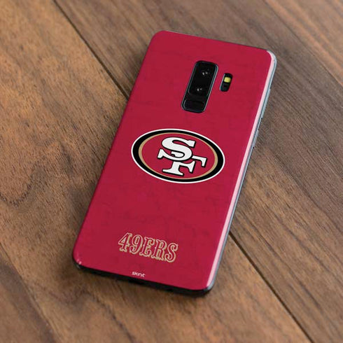 NFL San Francisco 49ers Distressed Galaxy S9 Plus Skin