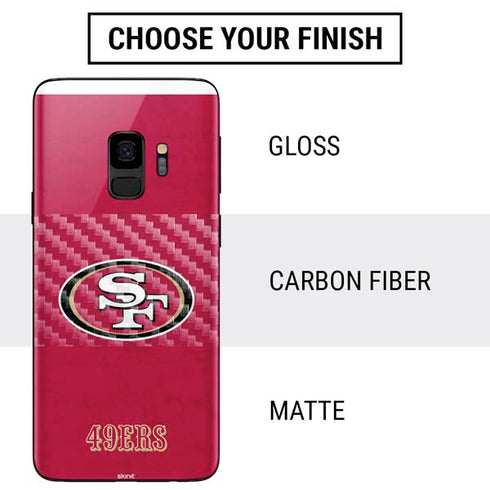 NFL San Francisco 49ers Distressed Galaxy S9 Skin