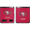 NFL San Francisco 49ers Distressed Galaxy Z Flip Skin