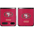 NFL San Francisco 49ers Distressed Galaxy Z Flip Skin