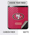 NFL San Francisco 49ers Distressed Galaxy Z Flip Skin