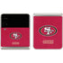 NFL San Francisco 49ers Distressed Galaxy Z Flip3 5G Skin