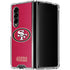 NFL San Francisco 49ers Distressed Galaxy Z Fold4 5G Clear Case