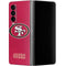NFL San Francisco 49ers Distressed Galaxy Z Fold4 5G Skin