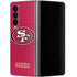 NFL San Francisco 49ers Distressed Galaxy Z Fold4 5G Skin
