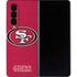 NFL San Francisco 49ers Distressed Galaxy Z Fold4 5G Skin