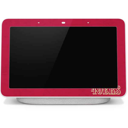 NFL San Francisco 49ers Distressed Google Home Hub Skin