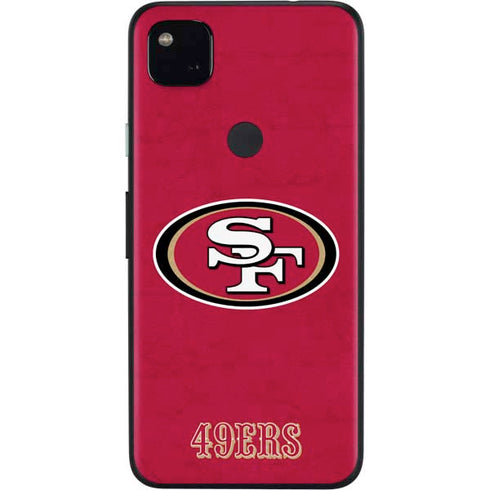 NFL San Francisco 49ers Distressed Google Pixel 4a Skin