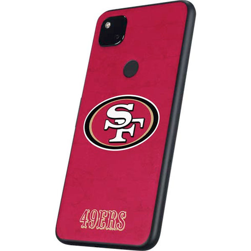 NFL San Francisco 49ers Distressed Google Pixel 4a Skin