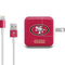 NFL San Francisco 49ers Distressed iPad Charger (10W USB) Skin