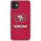 NFL San Francisco 49ers Distressed iPhone 11 Clear Case