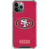 NFL San Francisco 49ers Distressed iPhone 11 Pro Max Clear Case