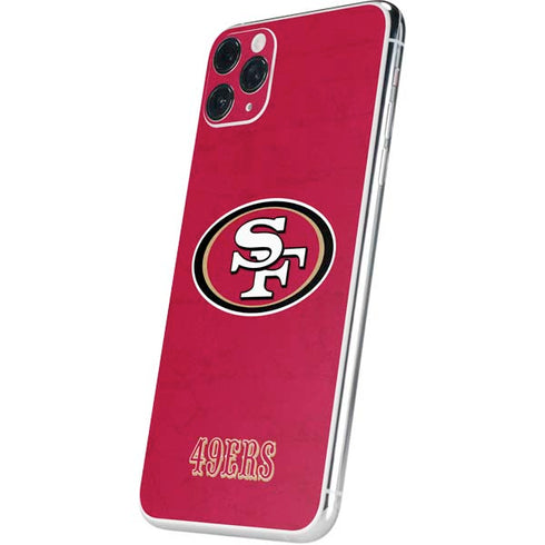 NFL San Francisco 49ers Distressed iPhone 11 Pro Max Skin
