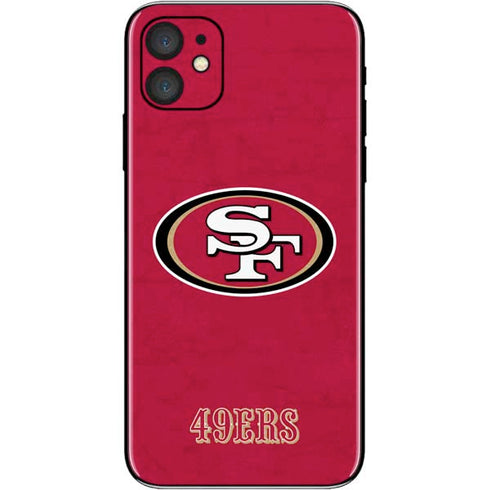 NFL San Francisco 49ers Distressed iPhone 11 Skin