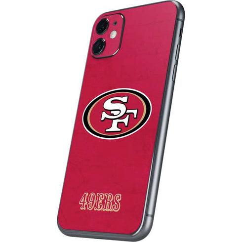 NFL San Francisco 49ers Distressed iPhone 11 Skin