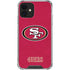 NFL San Francisco 49ers Distressed iPhone 12 Clear Case