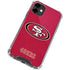 NFL San Francisco 49ers Distressed iPhone 12 Clear Case