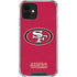 NFL San Francisco 49ers Distressed iPhone 12 Mini Clear Case