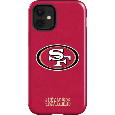 NFL San Francisco 49ers Distressed iPhone 12 Mini Impact Case