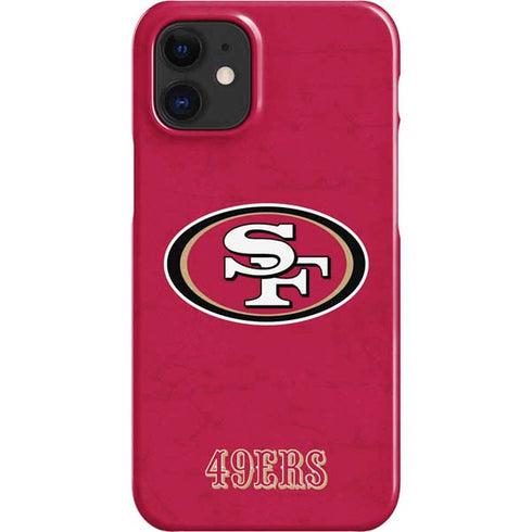 NFL San Francisco 49ers Distressed iPhone 12 Mini Lite Case