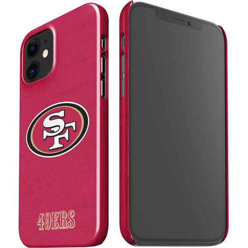 NFL San Francisco 49ers Distressed iPhone 12 Mini Lite Case
