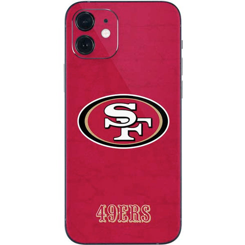 NFL San Francisco 49ers Distressed iPhone 12 Mini Skin