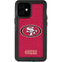 NFL San Francisco 49ers Distressed iPhone 12 Mini Waterproof Case