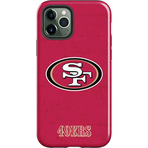 NFL San Francisco 49ers Distressed iPhone 12 Pro Impact Case