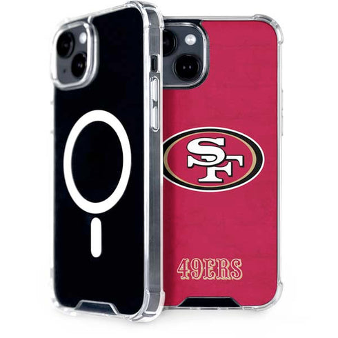 NFL San Francisco 49ers Distressed iPhone 13 MagSafe Case