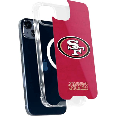 NFL San Francisco 49ers Distressed iPhone 13 MagSafe Case