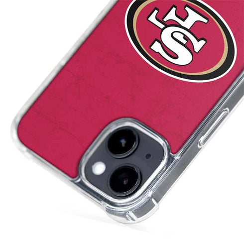 NFL San Francisco 49ers Distressed iPhone 13 MagSafe Case