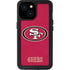 NFL San Francisco 49ers Distressed iPhone 13 Mini Waterproof Case