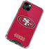 NFL San Francisco 49ers Distressed iPhone 14 Clear Case