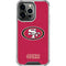 NFL San Francisco 49ers Distressed iPhone 15 Pro Clear Case