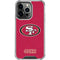 NFL San Francisco 49ers Distressed iPhone 14 Pro Clear Case