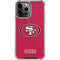 NFL San Francisco 49ers Distressed iPhone 15 Pro Max Clear Case