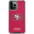 NFL San Francisco 49ers Distressed iPhone 14 Pro Max Clear Case