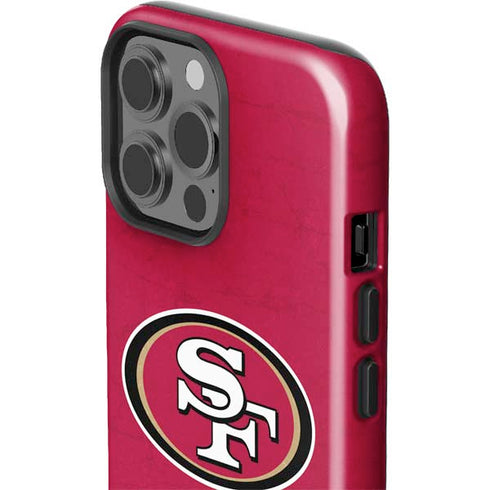 NFL San Francisco 49ers Distressed iPhone 15 Pro Max Impact Case