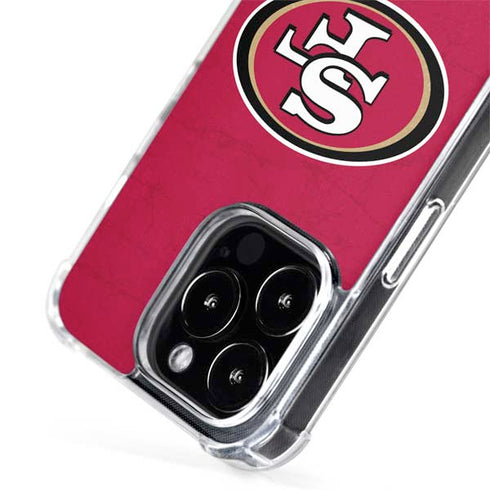 NFL San Francisco 49ers Distressed iPhone 14 Pro Max MagSafe Case