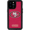 NFL San Francisco 49ers Distressed iPhone 14 Pro Max Waterproof Case