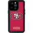 NFL San Francisco 49ers Distressed iPhone 14 Pro Waterproof Case