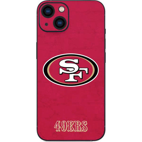 NFL San Francisco 49ers Distressed iPhone 14 Skin