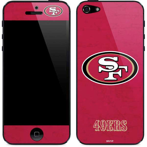 NFL San Francisco 49ers Distressed iPhone 5/5s/5SE Skin